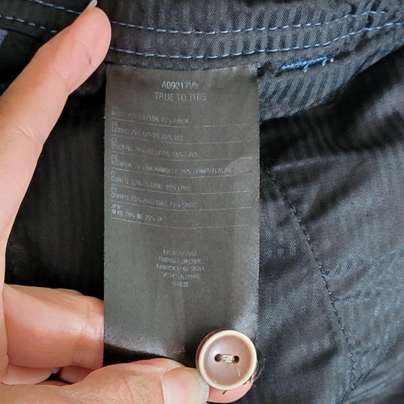 Volcom Shorts Mens 38 Blue Cotton Linen Blend Chino - Picture 10 of 11